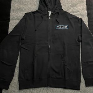 THE USED The Canyon Black Zip-Up Tour Hoodie MEDIUM